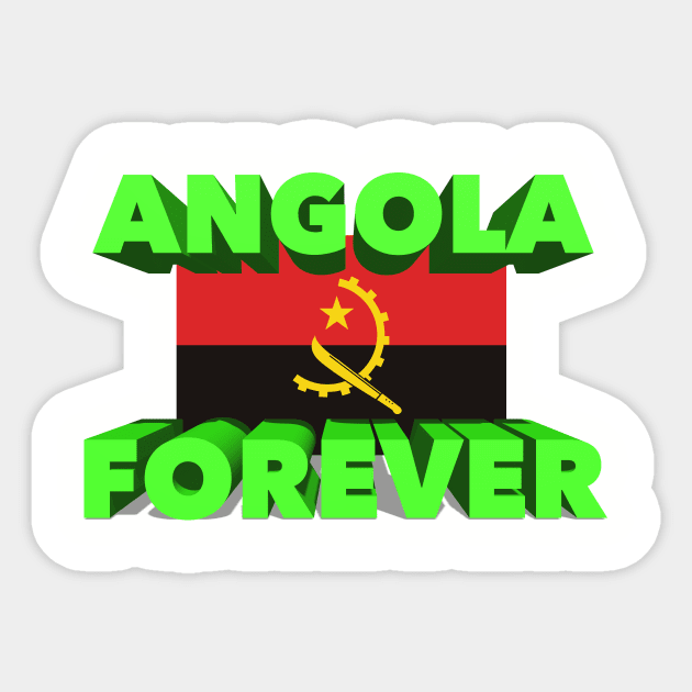 Angola Forever Sticker by Wickedcartoons